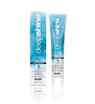 RUSK Deepshine Ultimate Blonde Ultra High Lift Permanent Cream Color - Beige Blue - 3.4 Oz