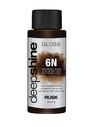 RUSK Deepshine Gloss Demi-Permanent Color - Dark Blonde 6N - 2 Oz