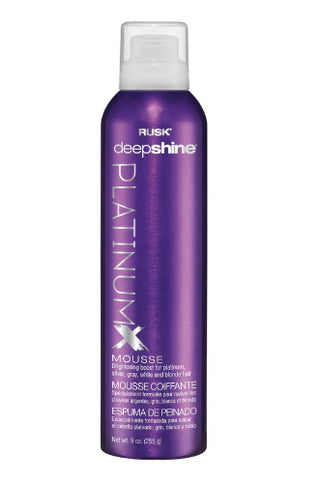 RUSK Deepshine Platinumx Mousse - 9 Oz