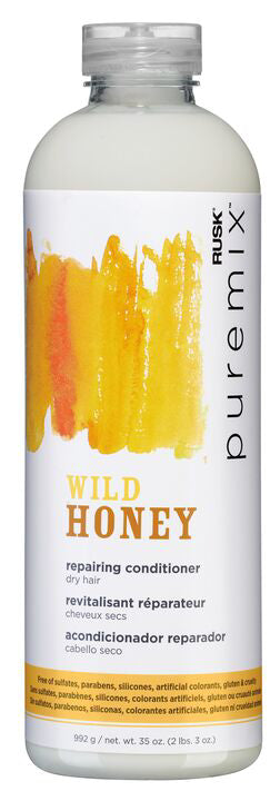 RUSK Puremix Repairing Conditioner Dry Hair - Wild Honey - 35 Oz