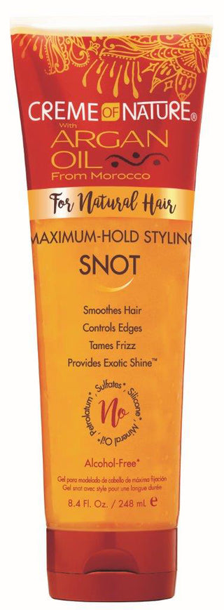 Creme Of Nature Maximum-Hold Styling Snot Gel - Smooths And Controls Edges - Exotic Shine - 8.4 Oz