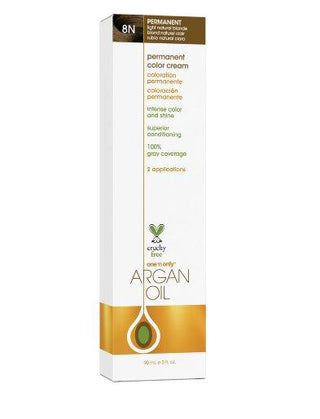 One 'N Only Argan Oil Permanent Color Cream - 8N Light Natural Blonde - 3 Oz