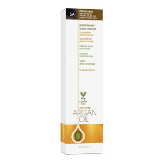 One 'N Only Argan Oil Permanent Color Cream - 5A Light Ash Brown - 3 Oz