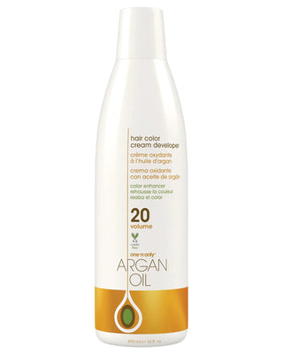 One 'N Only Argan Oil Hair Color Cream Developer - 20 Volume - 6 Oz