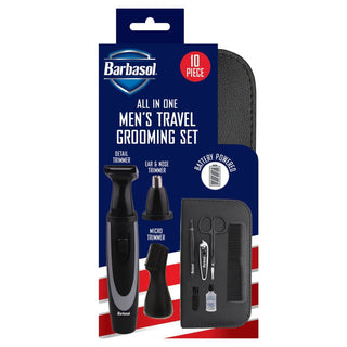 Barbasol All in One Men's Travel Grooming Set - 10 Pc