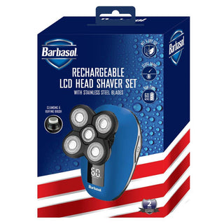 Barbasol Rechargeable LCD Head Shaver Set - 1 Pc